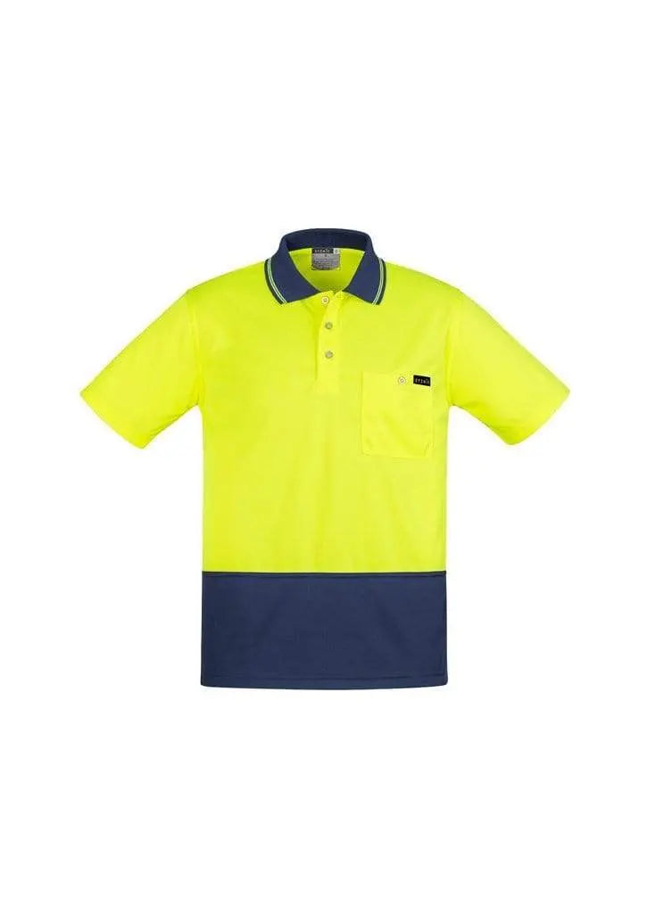 SYZMIK mens comfort back s/s polo zh415 Metro Workwear.